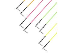 Adam Hall Cables 4 STAR IRR 0090 NEO SET Pedalboard Patch Cable | Set of 4 Adam Hall angled Jack TS | 0.9 m