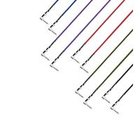 Adam Hall Cables 4 STAR IRR 0090 SET Pedalboard Patch Cable | Set of 5 Adam Hall angled Jack TS | 0.9 m