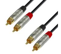 Adam Hall Cables 4 STAR TCC 0090 - Câble Audio REAN 2 x RCA mâle vers 2 x RCA mâle 0,9 m