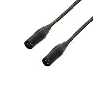 Adam Hall Cables 5 STAR DGG 0020 - Câble adaptateur, XLR 5 points mâle vers XLR 5 points mâle, noir, 0,2 m