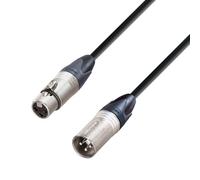 Adam Hall Cables 5 STAR MMF 2000 Câble microphone Neutrik XLR femelle 3 broches vers XLR mâle 3 broches Noir 20 m