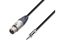 Adam Hall Cables 5 STAR MYF 0150 - Câble Micro XLR femelle Neutrik vers Jack 3,5 mm stéréo 1,5 m