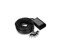 K12C10 Multipaire 12 Canaux XLR avec Boitier de Scene 10 M.