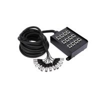 Adam Hall Cables K 12 C 10 - Câble Multipaire avec Boîtier de Scène 12/0 10 m