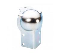 Adam Hall - Coin boule combiné avec renfort d'angle pour profil 68 mm - Zinc