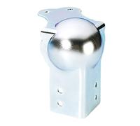 Adam Hall - Coin boule grand modèle & renfort d'angle pour 80 mm - 1.5 mm - Zinc