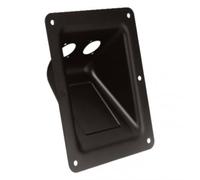 Adam Hall - Cuvette encastrable pour 2 x Speakon 4 points - Grand modèle - Noire