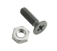 Adam Hall Hardware 5420 BLK M100 AH - Lot de 100 Vis à Tête Cruciforme M3 x 10 noir pour Embases XLR avec écrous en sachet