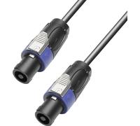 Adam Hall haut-parleur Cordon [1x Fiche mâle type SPK - 1x Fiche mâle type SPK] 4 x 2.5 mm² 10.00 m noir