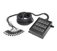 Adam Hall K12C10 Multipaire 12 Canaux XLR avec Boitier de Scene 10 M. Multipaires G