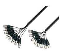 Adam Hall - K3L8MF0500 - Câble Multipaire 8 x XLR mâle vers 8 x XLR femelle - 5.00 m