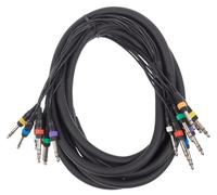 Adam Hall - K3L8VV0500 - Câble Multipaire 8 x Jack 6,35 mm TRS stéréo / 8 x Jack 6,35 mm TRS stéréo - 5.00 m