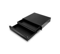 Adam Hall RACK DRAWER 02 DOUBLE ERGO - Tiroir Rack 2U pour Racks 19 Pouces, noir