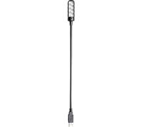 Adam Hall Stands SLED 1 ULTRA USB C - Lampe col de cygne, connecteur USB, 4 LEDs COB et choix de couleur, Noir