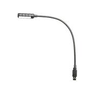 Adam Hall Stands SLED 1 ULTRA USB C - Lampe col de cygne, connecteur USB, 4 LEDs COB et choix de couleur, Noir