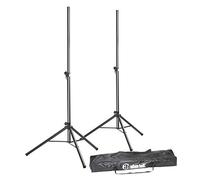 Adam Hall Stands SPS 023 SET - Set Pieds d'Enceinte avec 2 Pieds d'Enceinte et Housse