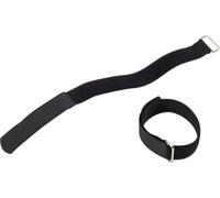 Adam Hall VR4040BLK Collier de serrage auto-agrippant avec boucle partie velours et partie agrippante (L x l) 400 mm x 38 mm noir