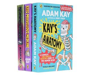 Adam Kay's 3 Books Collection Set (Kay’s Incredible Inventions (Hardback), Kay's Anatomy & Kay's Marvellous Medicine)