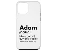 Adam Like A Normal Guy Only Cooler Legend King Prénom Coque pour iPhone 12 Mini