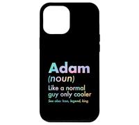Adam Like A Normal Guy Only Cooler Legend King Prénom Coque pour iPhone 12 Pro Max