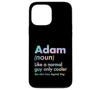 Adam Like A Normal Guy Only Cooler Legend King Prénom Coque pour iPhone 13 Pro Max