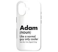 Adam Like A Normal Guy Only Cooler Legend King Prénom Coque pour iPhone 17