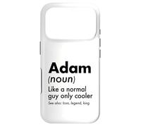 Adam Like A Normal Guy Only Cooler Legend King Prénom Coque pour iPhone 17 Pro