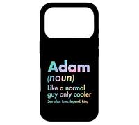 Adam Like A Normal Guy Only Cooler Legend King Prénom Coque pour iPhone 17 Pro