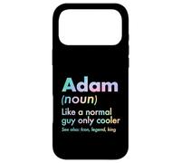 Adam Like A Normal Guy Only Cooler Legend King Prénom Coque pour iPhone 17 Pro Max