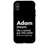 Adam Like A Normal Guy Only Cooler Legend King Prénom Coque pour iPhone X/XS