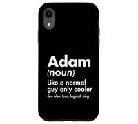 Adam Like A Normal Guy Only Cooler Legend King Prénom Coque pour iPhone XR
