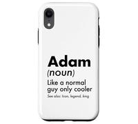 Adam Like A Normal Guy Only Cooler Legend King Prénom Coque pour iPhone XR