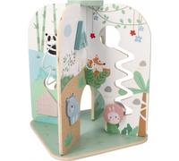 adam toys Grand cube de motricité, centre d'activités Aventure en forêt, jouet de motricité dès 2 ans - Jouets éducatifs : tourner, miroir, briques, associer, l