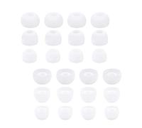 Adam Victor 43212pw Lot de 12 paires d'embouts de rechange en silicone pour écouteurs Skull Candy Sesh Evo et autres embouts de 3,8 mm à 5,5 mm, S/M/L Blanc