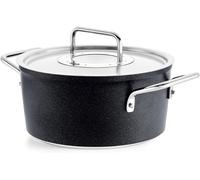 Adamant Faitout En Aluminium (20 Cm, 2,7 L) Avec Revêtement Antiadhésif, Avec Couvercle Métallique, Compatible Induction, Anthracite