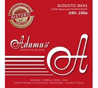 Adamas Cordes Basse Acoustique Phosphor Bronze boules en laiton massif Jeu 4 cordes Med-Light 5300ML