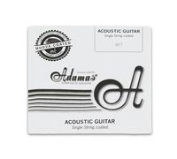 Adamas Cordes Guitare Acoustique à l'unité Nuova Coated Plain, Cordes acier nu coated avec boule en laiton massif .017"/0, 43mm
