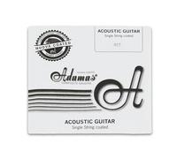 Adamas Cordes Guitare Acoustique à l'unité Nuova Coated Plain, Cordes acier nu coated avec boule en laiton massif .015"/0, 38mm