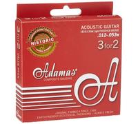 Adamas Cordes Guitare Acoustique Phosphor Bronze Historic Reissue 3 jeux Ex-Light .010-.047 3er Light