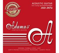 Adamas Cordes pour Guitare Acoustiques Phosphor Bronze Réédition Historique solid brass ball-end 12 cordes Light .010-.047 1616