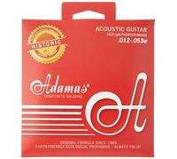 Adamas Cordes pour Guitare Acoustiques Phosphor Bronze Réédition Historique solid brass ball-end Light .012-.053 1818