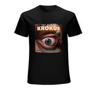 ADAMF WRNNUP Krokus The Best of Krokus Stayed Awake All Night Men's T-Shirt Feel Soft Black L