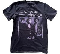 ADAMF WRNNUP Men's Cocteau Twins Promo T-Shirt, Vintage Cocteau Twins Shirt Navy XXL