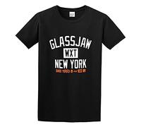 ADAMF WRNNUP Men's Glassjaw 'New York' T-Shirts Black 3XL