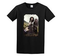 ADAMF WRNNUP Men's Outlander TV Season 2 The Story Continues T-Shirts Black M