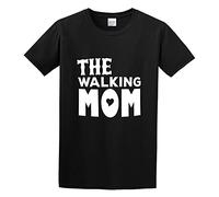 ADAMF WRNNUP Men's The Walking Mom O Neck Men T Shirt T-Shirts Black XXL