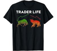 ADAMF WRNNUP Men's Trader Stock Day Trading Shirt Market Forex Black T-Shirts Black XXL