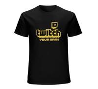 ADAMF WRNNUP Men's Twitch TV Gaming Stream Live Viral Fans T-Shirt Feel Soft Black M