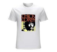 ADAMF WRNNUP Men's & Wo Soft Cotton Chick Corea T-Shirts White XXL