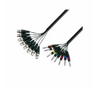 ADAMHALL Câble Multicore 8x XLR Femelle Vers 8x6,3mm Prise Stéréo 5m